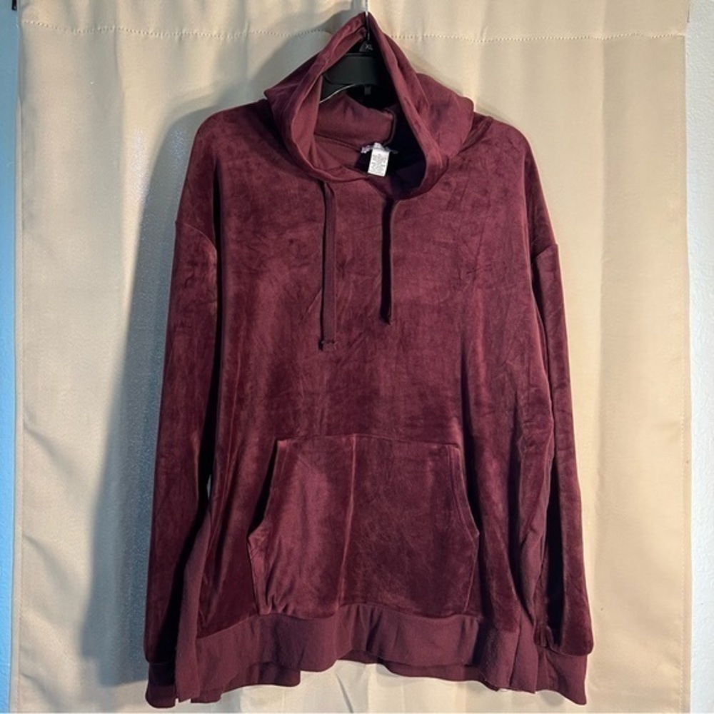 Better Together XL Soft Maroon/Burgundy Hooded Sweatshirt Pouch Pocket